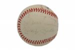 Multi-Signed Baseball to Van Lingle Mungo with Mickey Mantle, Joe DiMaggio and Casey Stengel