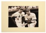 Joe DiMaggio and Ted Williams signed 11x14 matted photograph