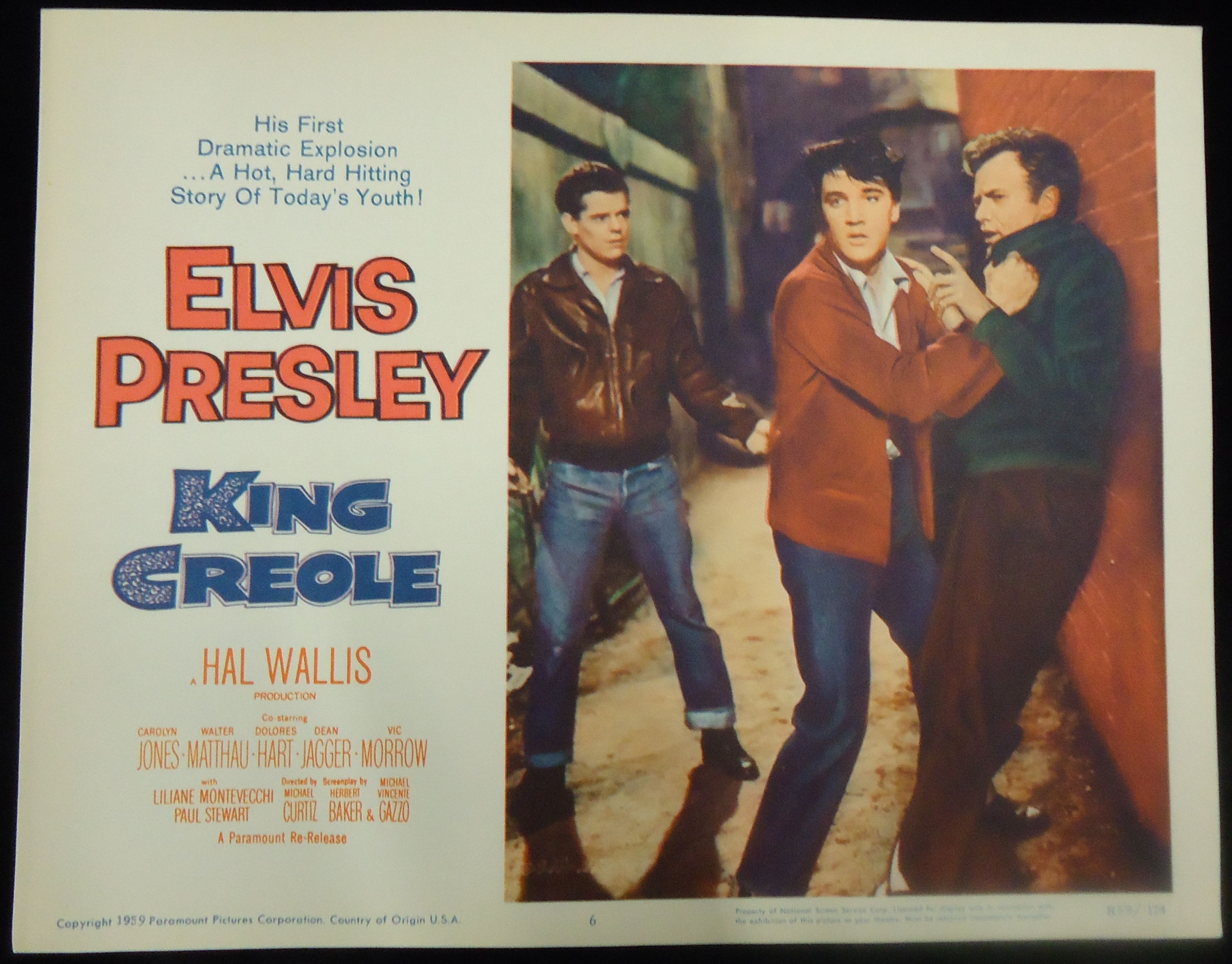 Lot Detail - Vintage 1959 Elvis Presley King Creole Lobby Cards (5 Different)3202 x 2507