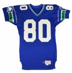 1989 Steve Largent Seattle Seahawks Game Worn and Signed Jersey