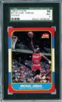 1986-87 Fleer #57 Michael Jordan SGC Graded 96 MINT 9    