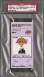 Kobe Bryants First Game 1 PSA Authentic Ticket Stub