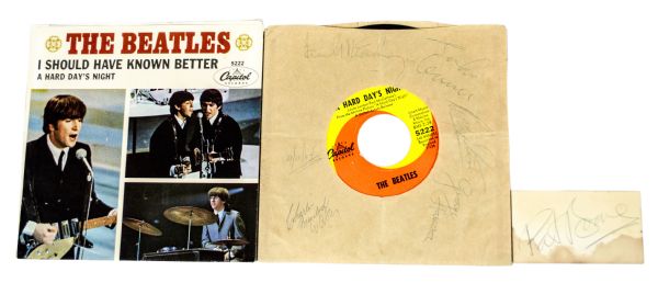 1964 Beatles Record Sleeve Signed by All Four Beatles (John, Paul, George, and Ringo!), Dated 9/11/64 - JSA LOA and PSA/DNA LOA plus Perry Cox LOAs