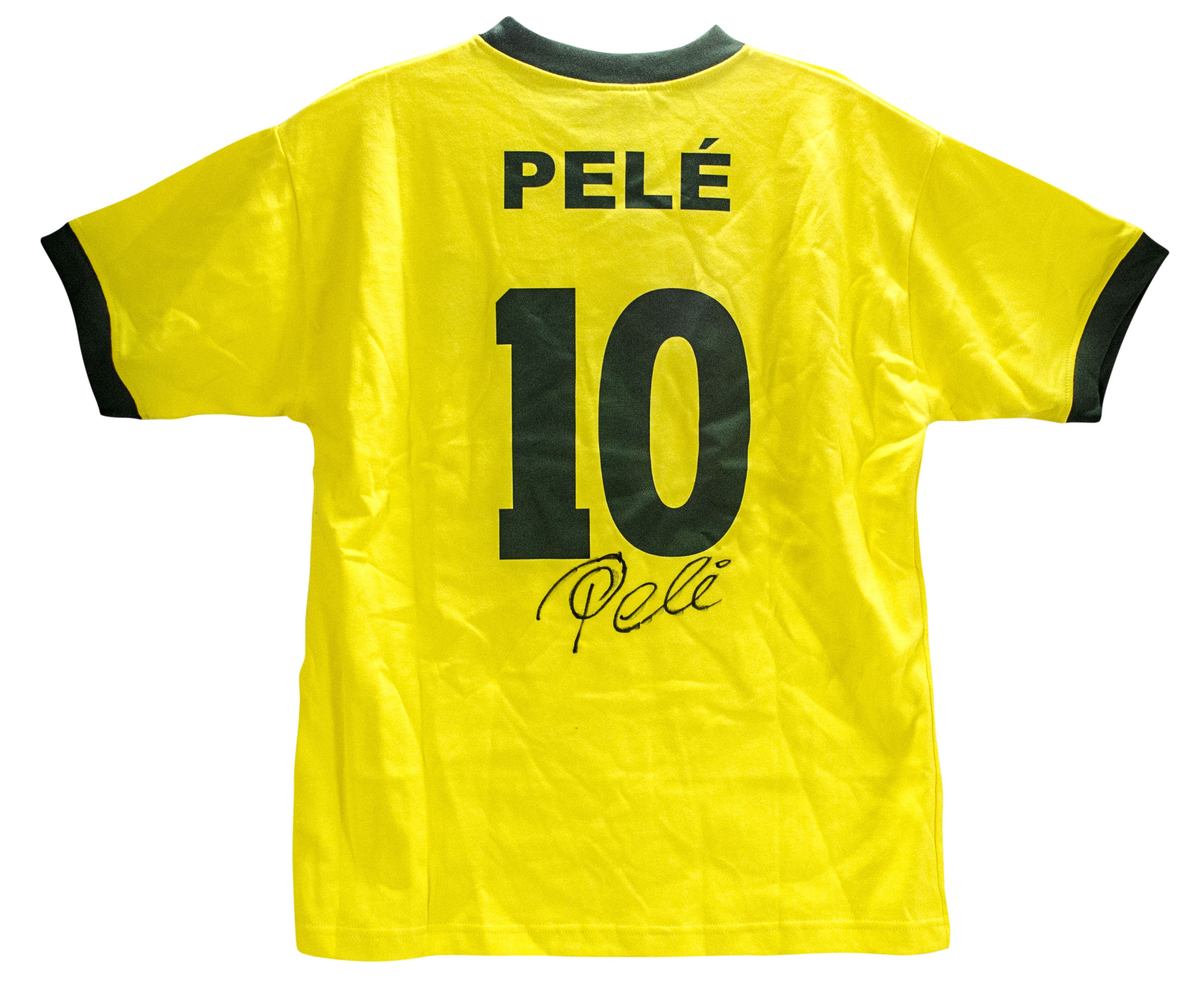 Lot Detail - Pele Autographed Brazil Jersey