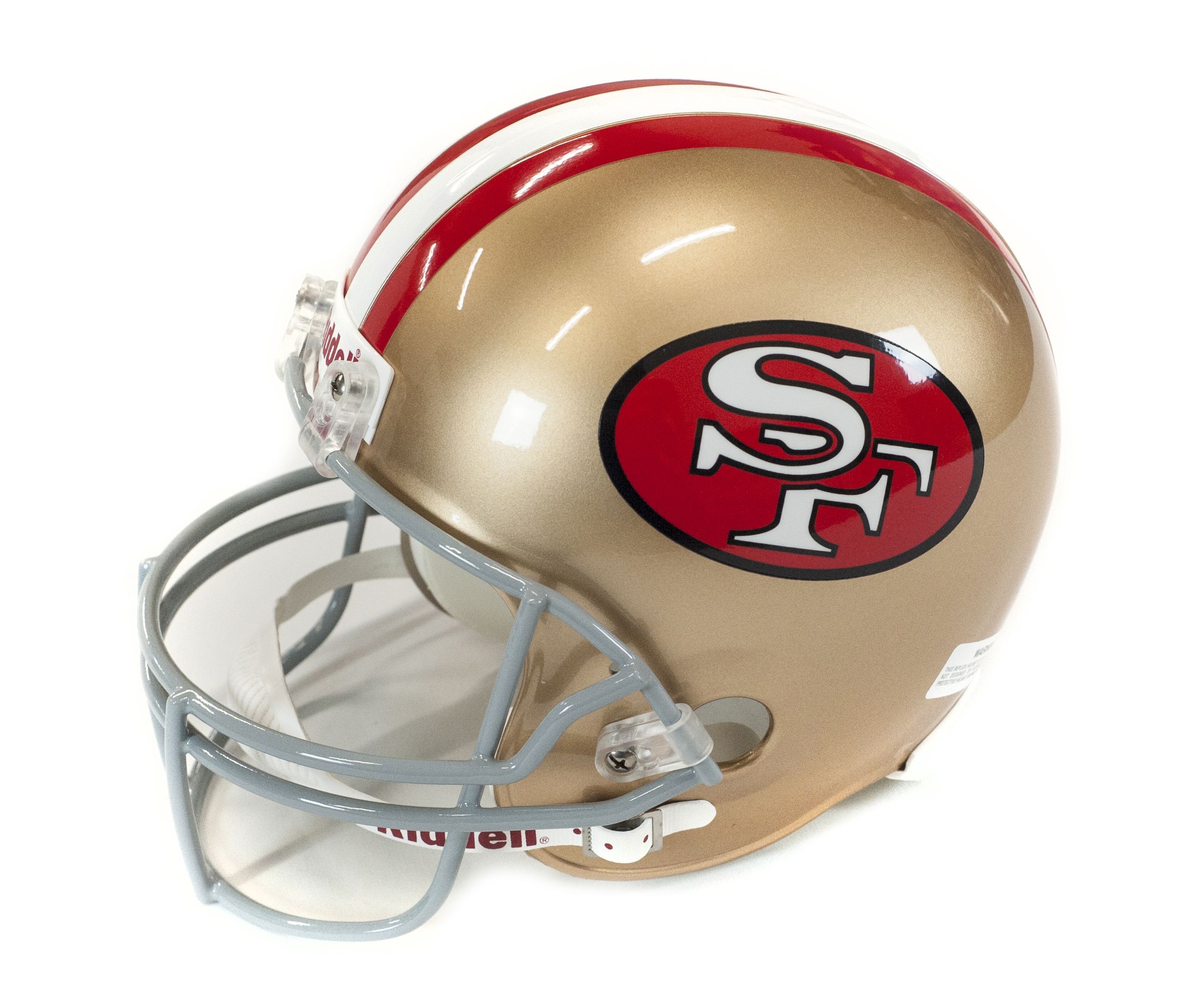 Lot Detail - Joe Montana & Dwight Clark Dual Signed San Francisco 49ers Helmet w/ Hand ...