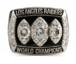 Super Bowl XVIII LA Raiders Ring and Box Presented to Raiders Trainer George Anderson (Anderson LOA)