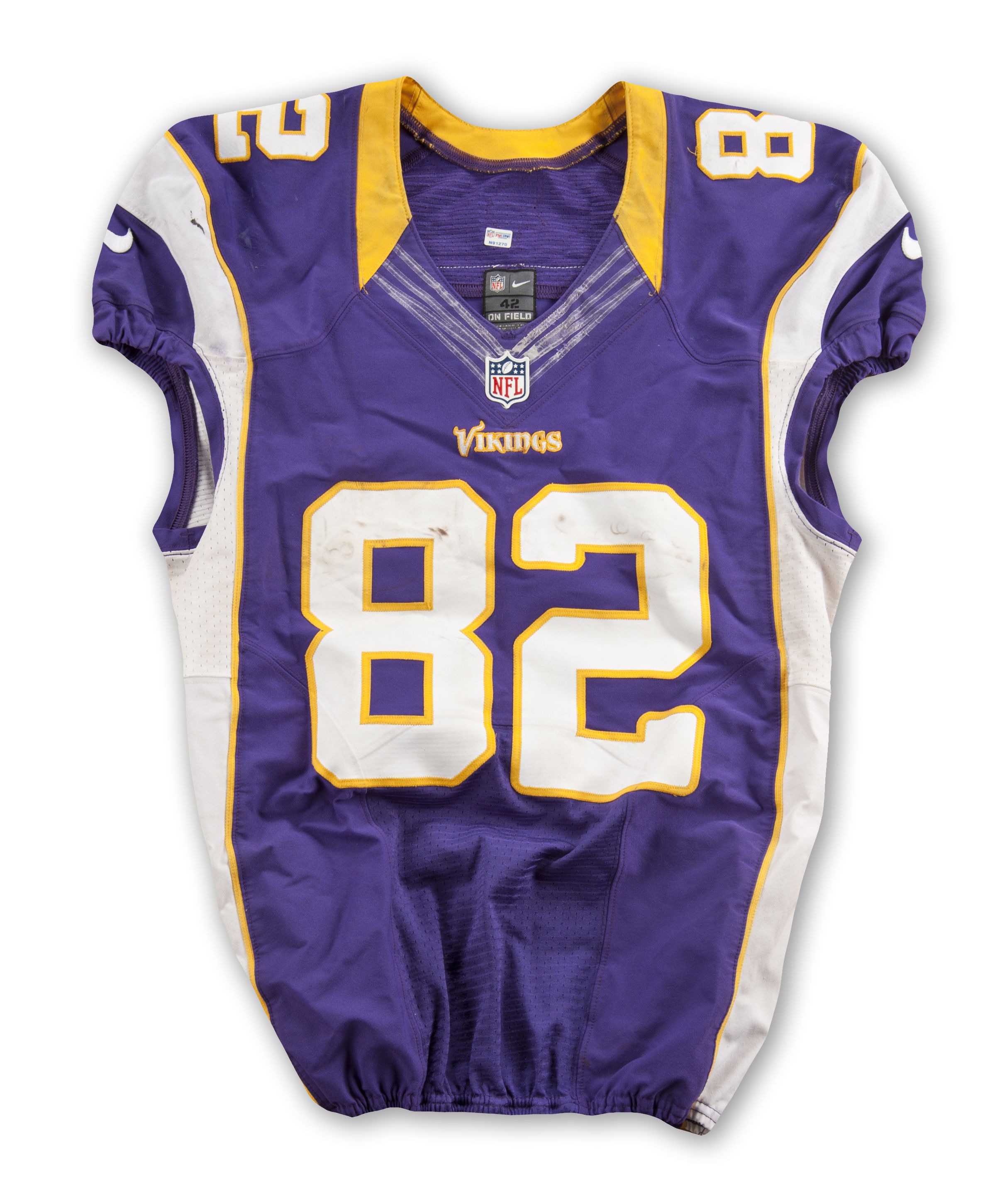 Lot Detail - 2012 Kyle Rudolph Minnesota Vikings Game Worn and Signed