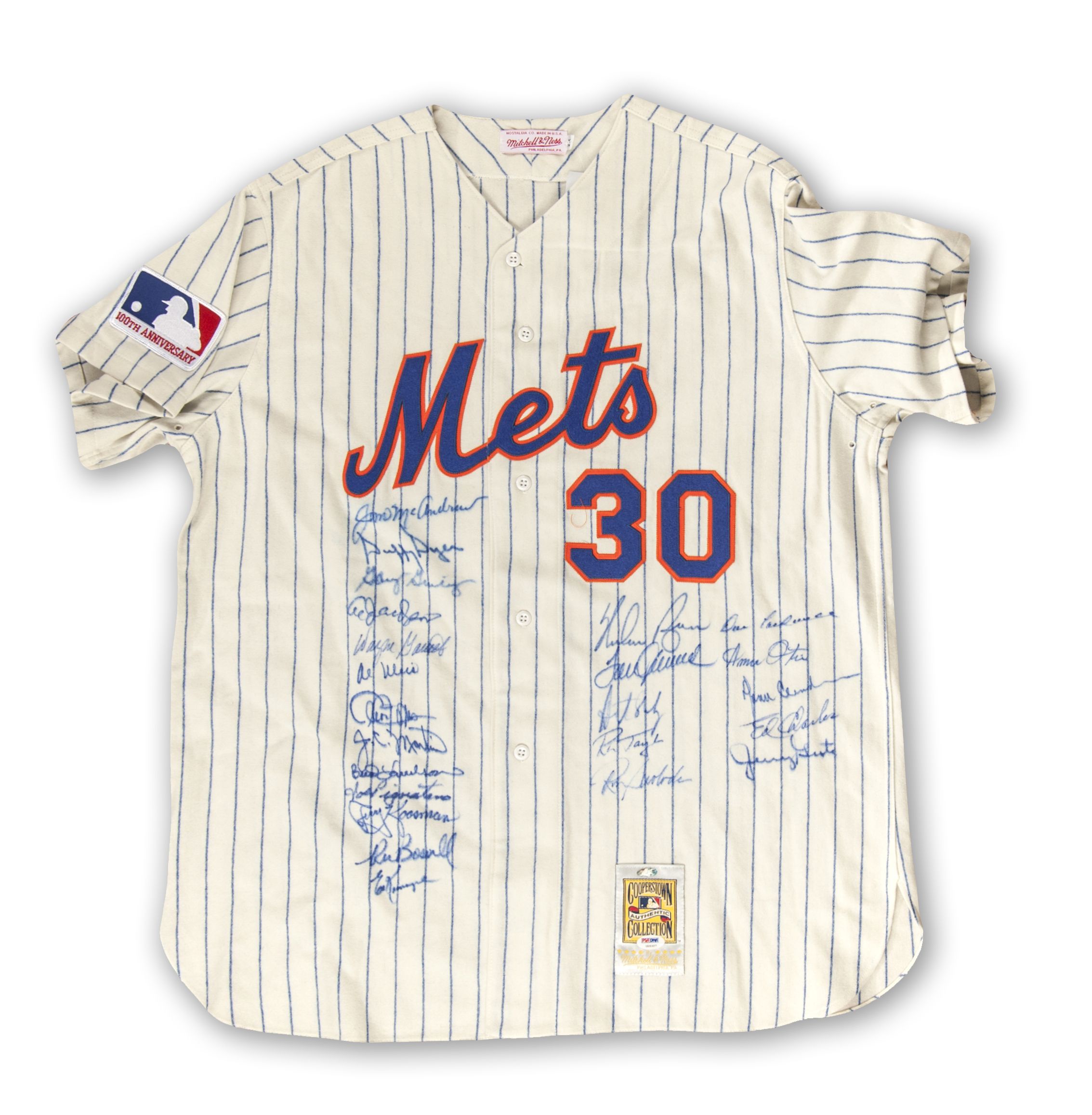 Lot Detail - 1969 New York Mets Team Signed Jersey