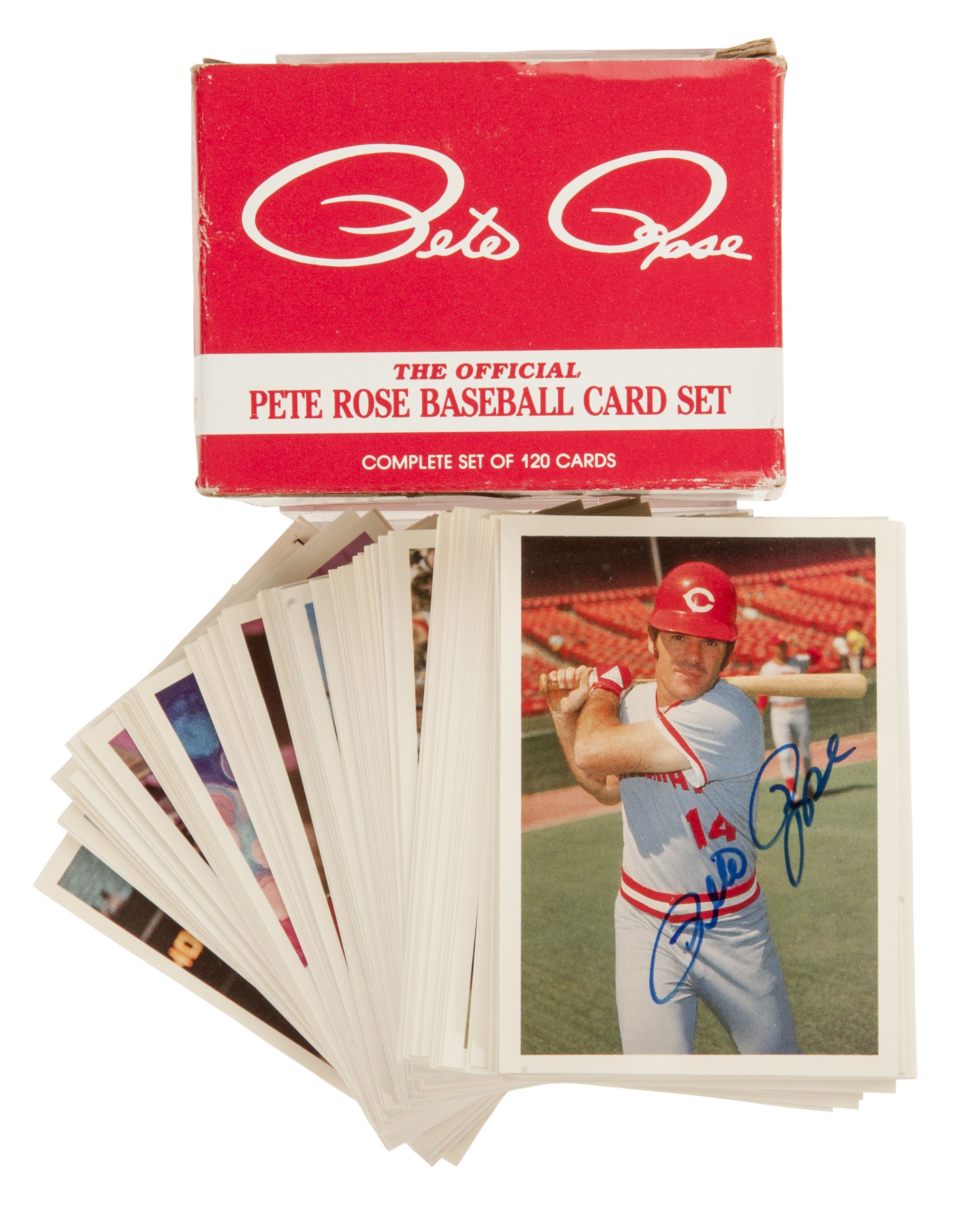 Lot Detail - 1985 Topps Pete Rose Baseball Card Set of (120) - Each Autographed By Rose