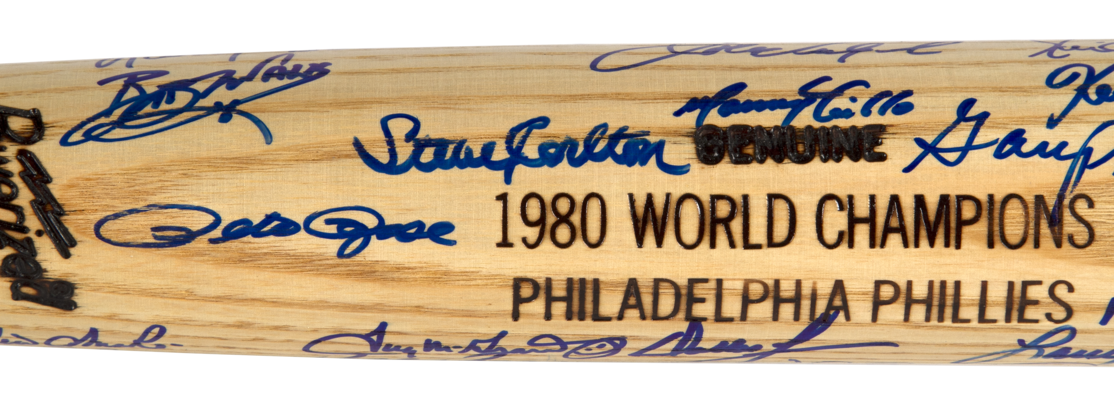 Lot Detail - 1980 Philadelphia Phillies World Series Champion Team Signed Baseball Bat ...