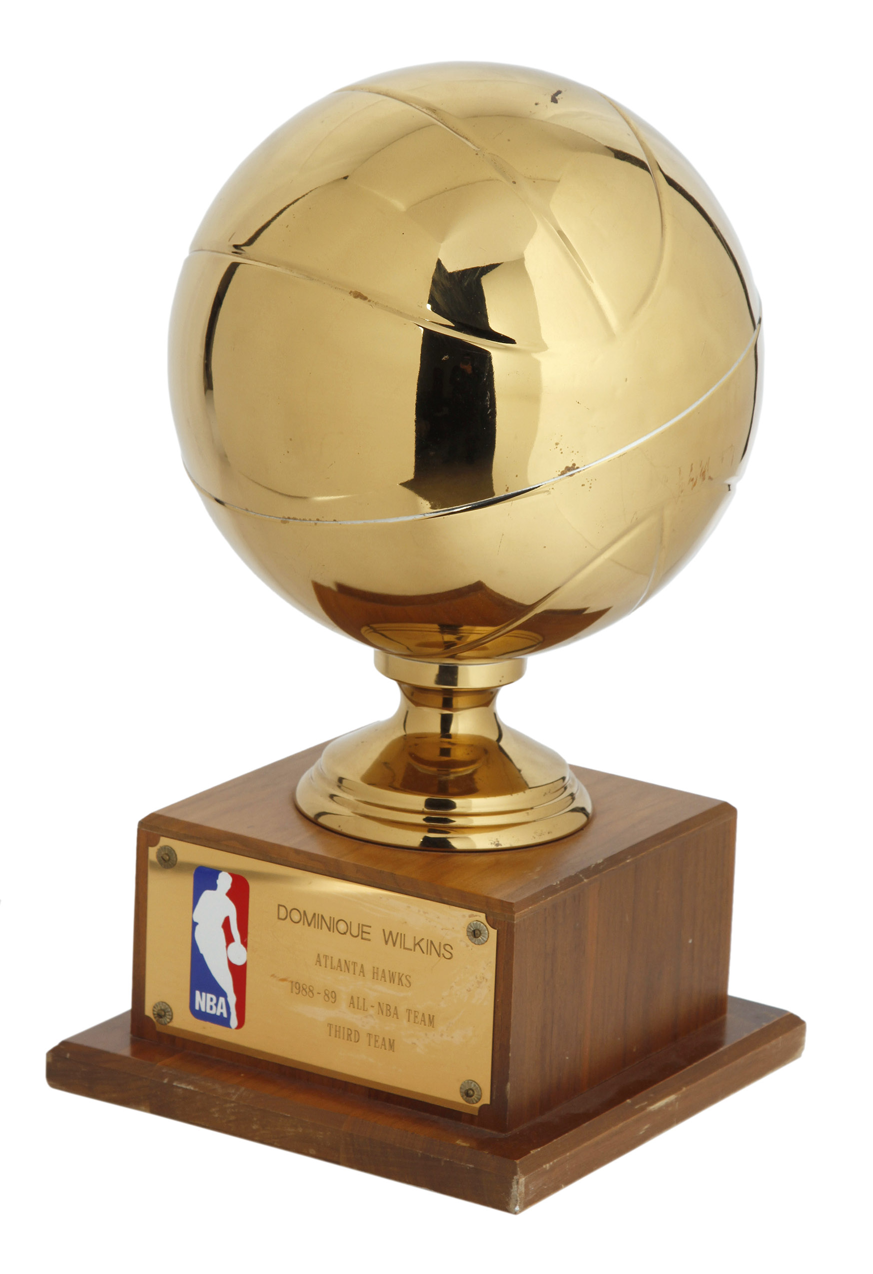Lot Detail - 1988-89 Dominique Wilkins All-NBA Team Trophy (Wilkins LOA)1747 x 2550
