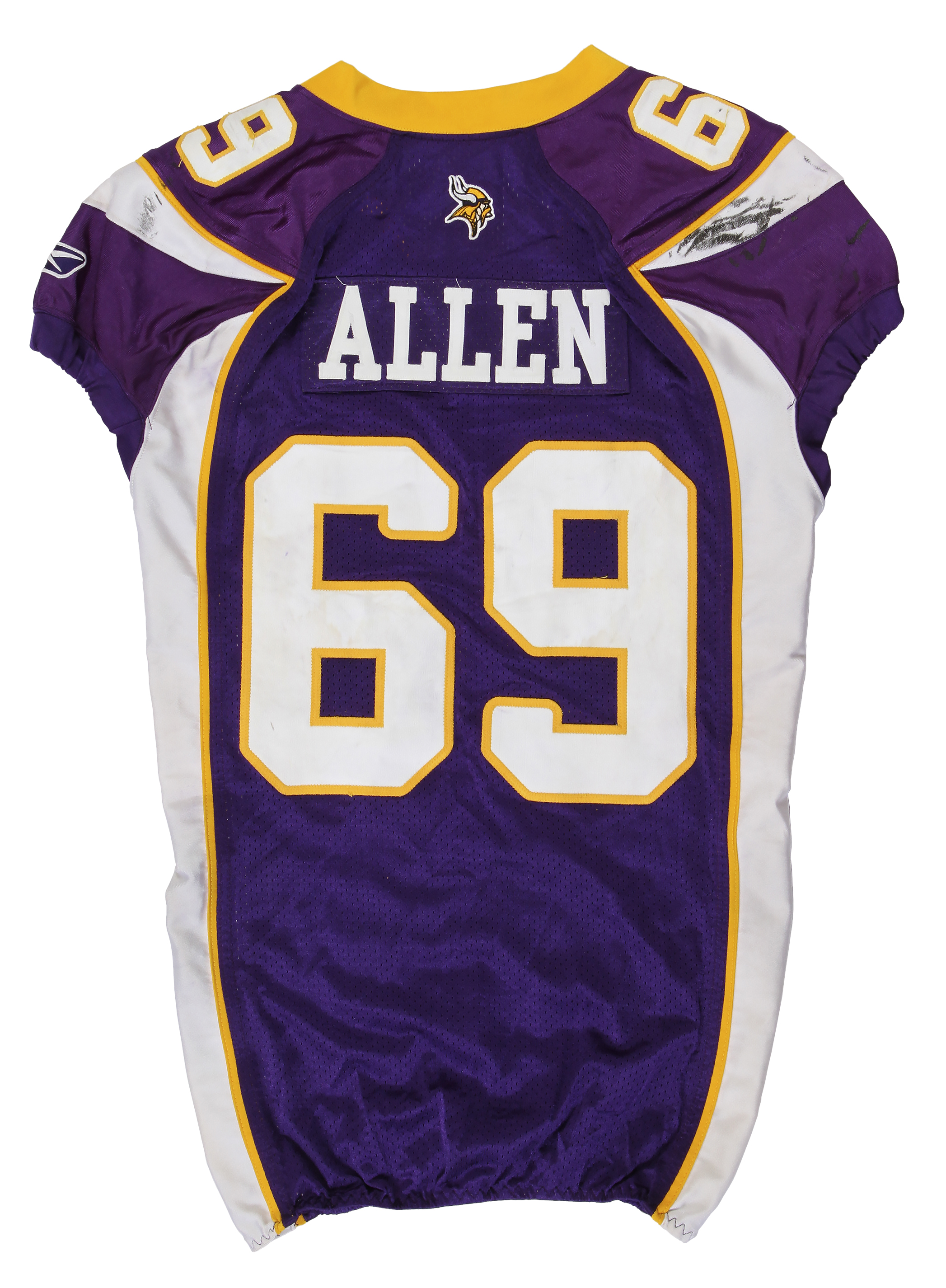 Lot Detail - 2011 Jared Allen î€€Gameî€ Used Minnesota Vikings Home î€€Jerseyî€ ...