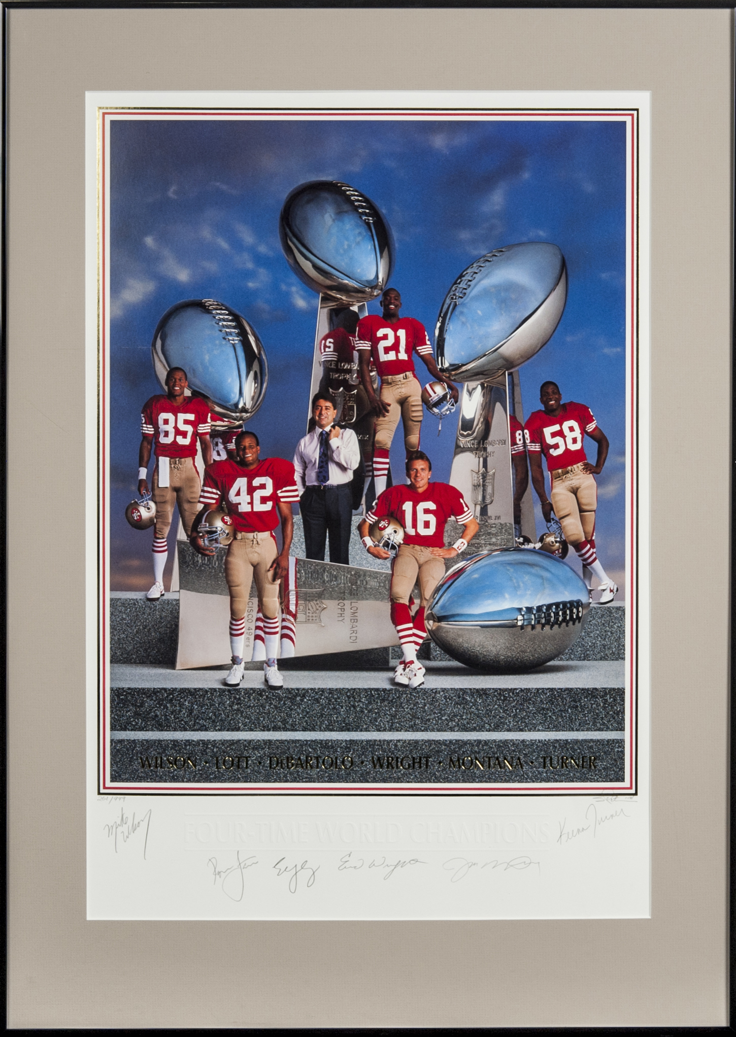Lot Detail - San Francisco 49ers Multi-Signed Super Bowl Poster (Montana, Lott ...