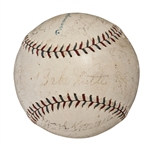 1926 New York Yankees American League Champions Team Signed Official A.L. (Ban Johnson) Baseball (26 Signatures) - Including Ruth, Gehrig, Huggins, Lazzeri and Combs (PSA/DNA)