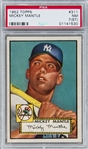 Stunning 1952 Topps #311 Mickey Mantle Rookie Card – PSA NM 7 (ST)