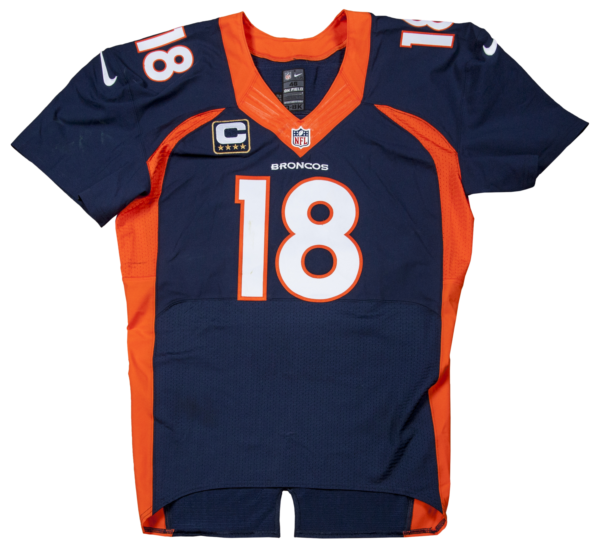Lot Detail - 2015 Peyton Manning Game Used And Signed Denver Broncos