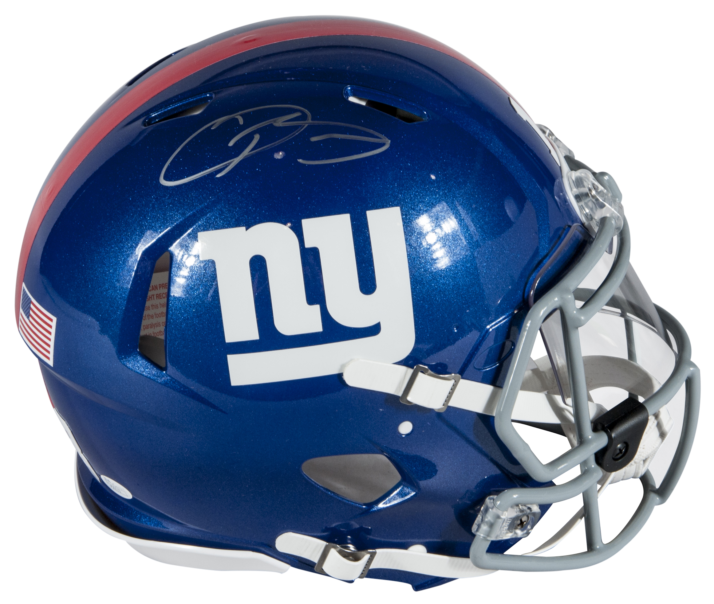 Lot Detail - Odell Beckham Autographed New York Giants Full Size Helmet