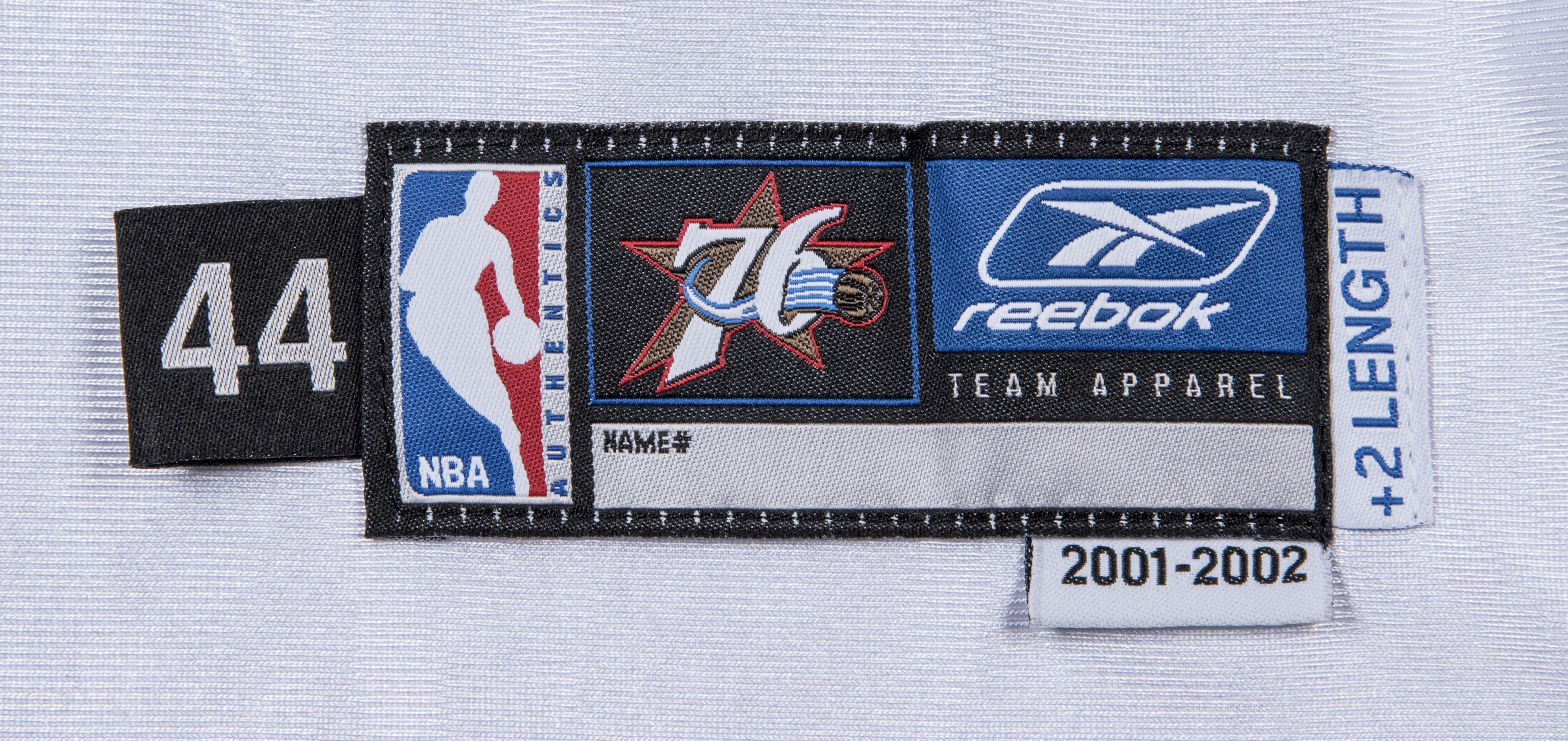 Lot Detail - 2001-02 Allen Iverson Game Used Philadelphia 76ers White Home Jersey with ...
