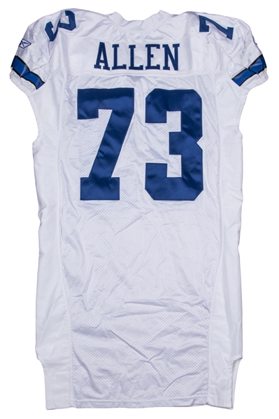 2005 Larry Allen Game Issued Dallas Cowboys White Jersey 