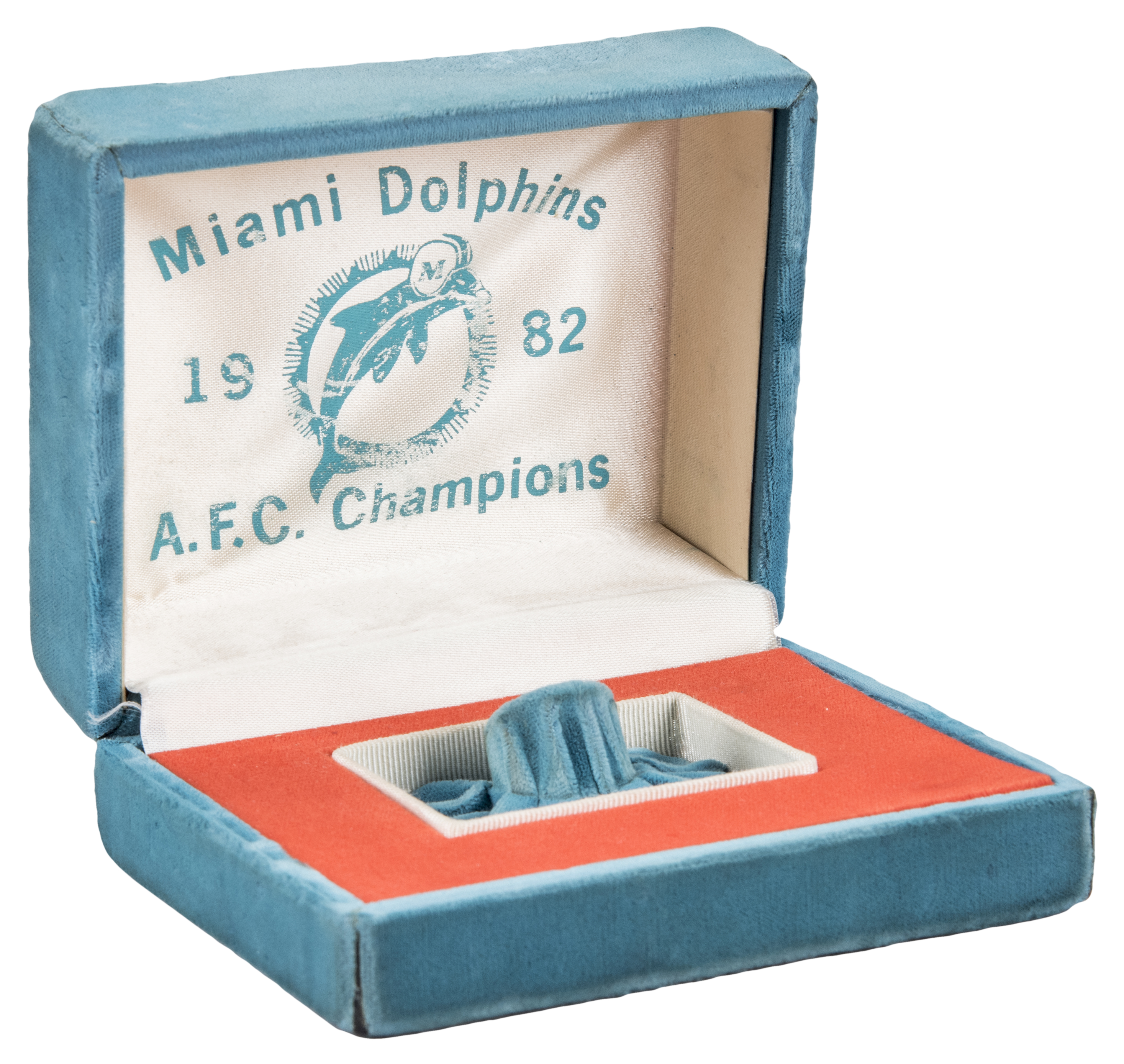 Lot Detail - 1982 Miami Dolphins AFC Champions Ring Presentation Box3810 x 3607