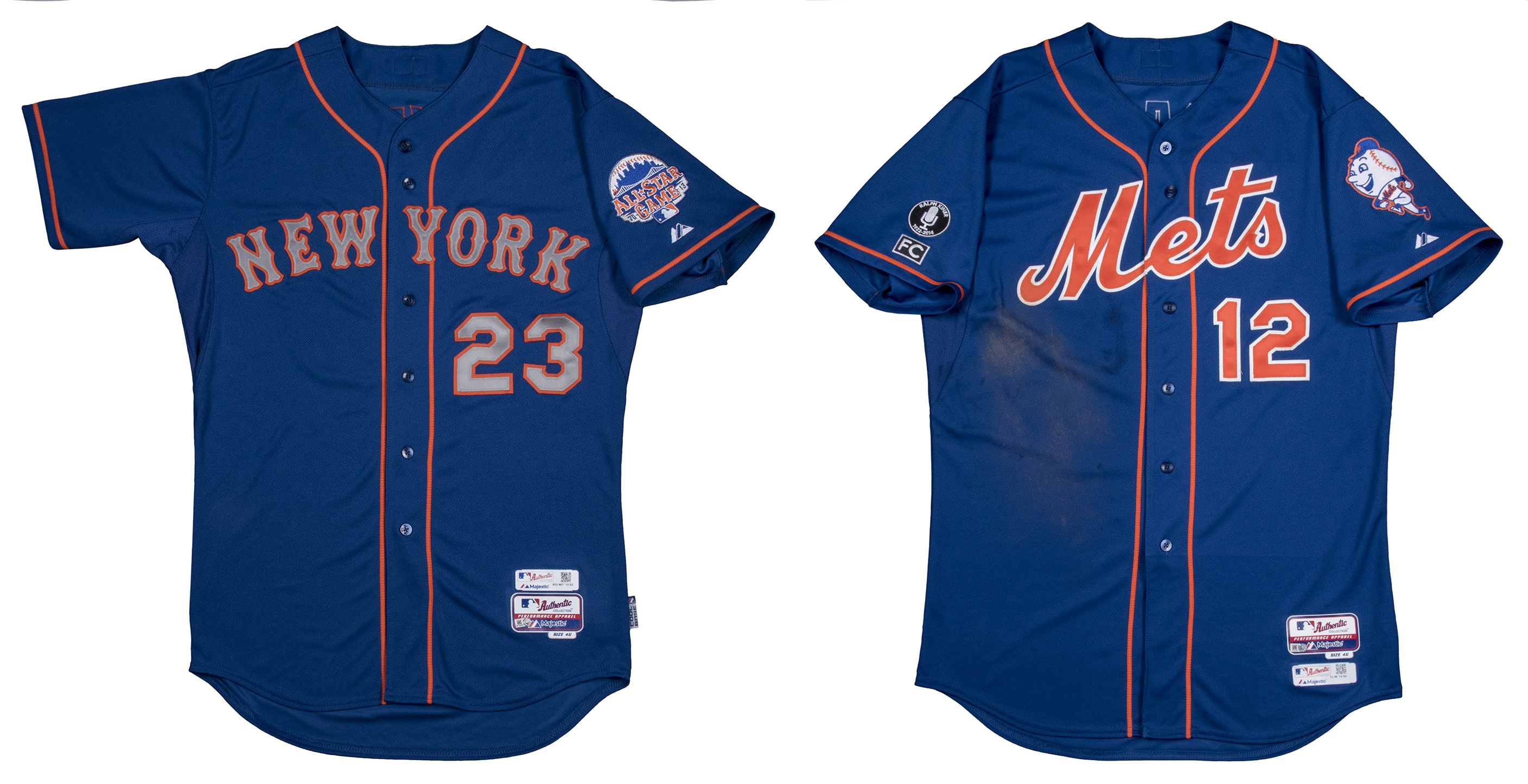 Lot Detail - Lot of (2) New York Mets Game Used & Issued ...