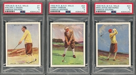 1930 W.D. & H.O. Wills "Famous Golfers" Complete Set (25)