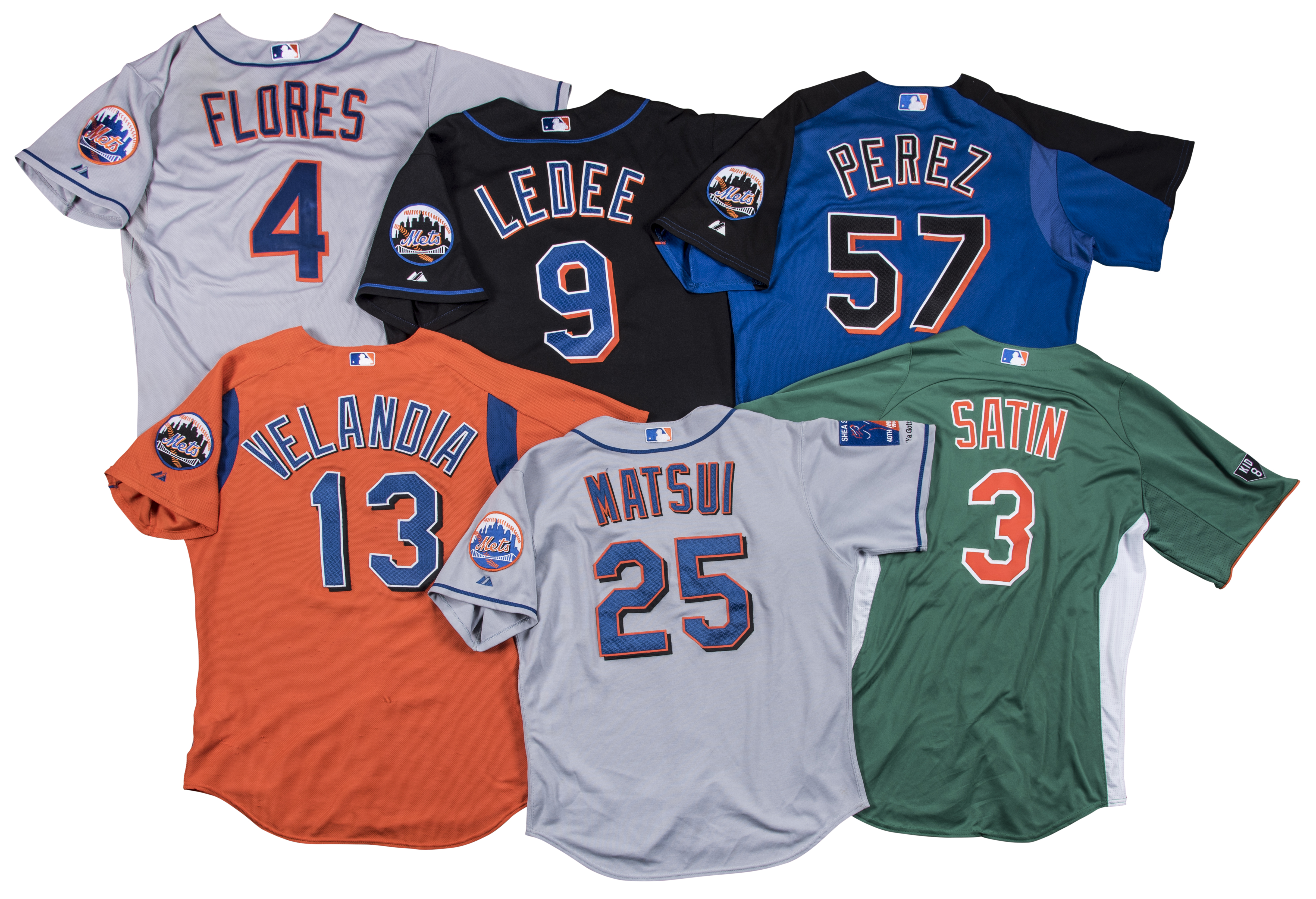 Lot Detail - Lot of (6) 2000\'s New York Mets Game Used Jerseys (MLB ...