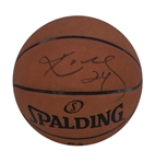 2014-15 Los Angeles Lakers Game Used Spalding Basketball Signed By Kobe Bryant (D.C. Sports & Beckett)