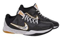 2009-10 Kobe Bryant Game Used & Signed Pair of Nike Kobe 5 Sneakers Photo Matched To 3/24/2010 - Final Championship Season (MeiGray & PSA/DNA)