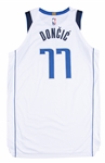 2019 Luka Doncic Game Used Mavericks Association Jersey Used 12/12/19 in Mexico City-Triple Double Game-First In NBA History To Have Multiple 40-Pt Triple Double Games Before Age 21 (NBA/MeiGray)