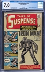 1963 Marvel Comics "Tales of Suspense" #39 - Origin & 1st Appearance of Iron Man (Tony Stark) - CGC 7.0