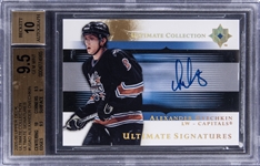 2005/06 Upper Deck Ultimate Collection "Ultimate Signatures" #AO Alexander Ovechkin Signed Rookie Card - BGS GEM MINT 9.5/BGS 10