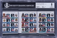 2020 Panini National Treasures "Treasure Chest" #ROOK Logo Tag Rookie Card (#1/1) Featuring 24 Rookie Stars Including Herbert, Burrow, Hurts & More! - BGS NM-MT 8