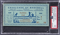 1939 Cooperstown Baseball Hall Of Fame First Induction Ceremony Ticket Stub - PSA GOOD 2