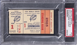 1954 MLB World Series New York Giants/Cleveland Indians Game One Ticket Stub - Willie Mays Makes "The Catch" - PSA PR 1