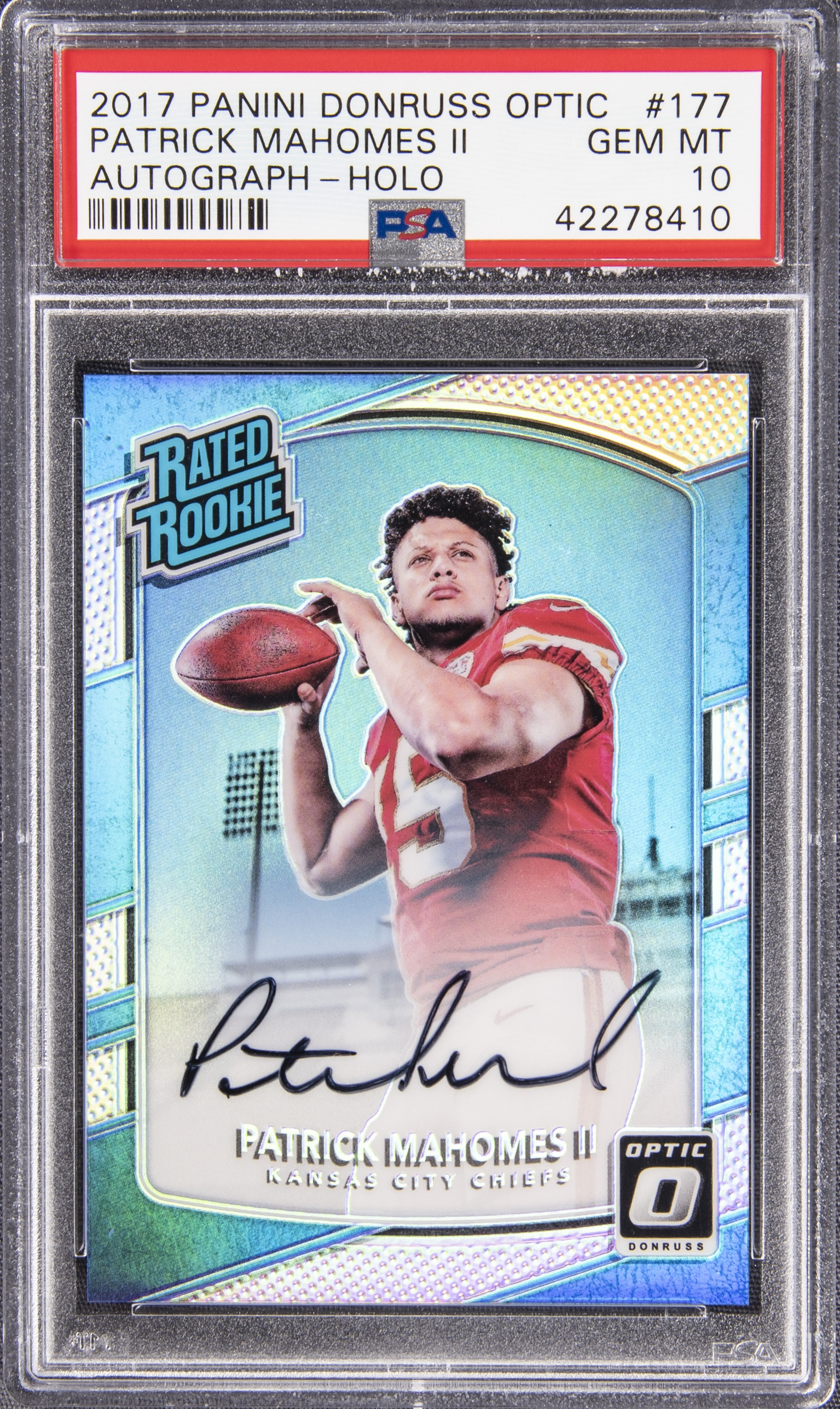Lot Detail 2017 Panini Donruss Optic Rated Rookie Autograph Holo
