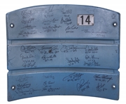 Original Yankee Stadium Signed & Inscribed Seatback with (31 Signatures) Featuring  Yogi Berra, Whitey Ford, Mariano Rivera & More! (MLB Auth, Steiner)  