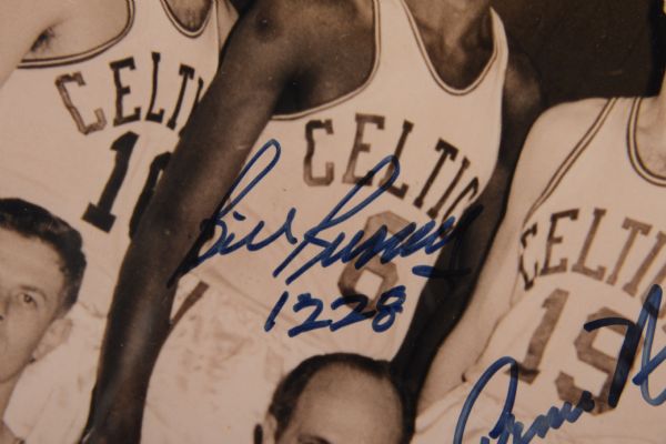 Bill Russell Autographed 16x20 Photo Framed to 20x24