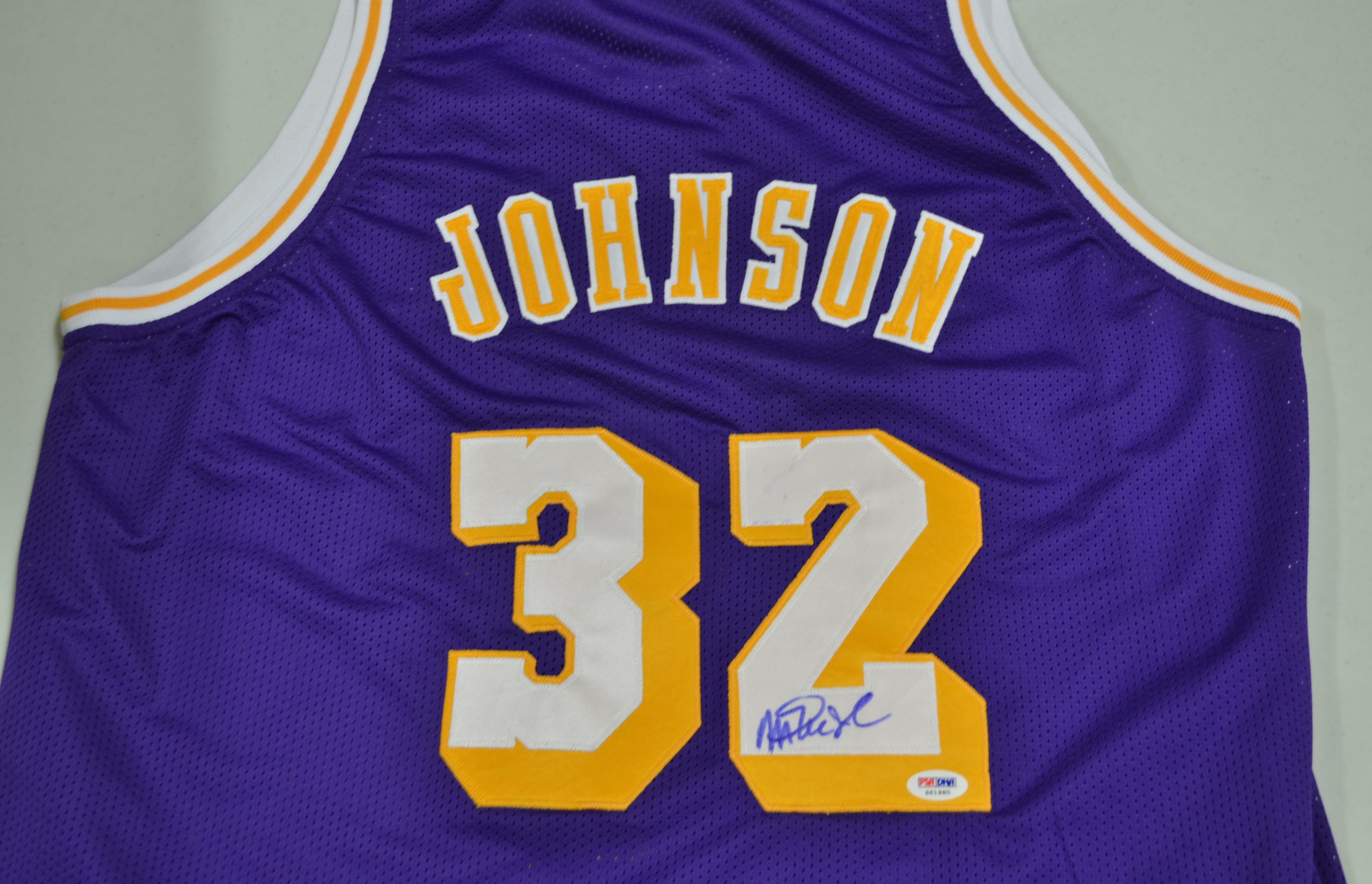 Lot Detail - Lot of Five (5) Different Magic Johnson Autographed Basketball Jerseys