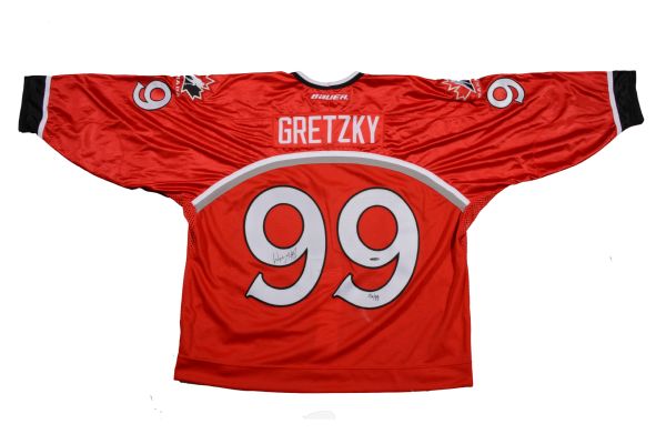 wayne gretzky team canada signed jersey