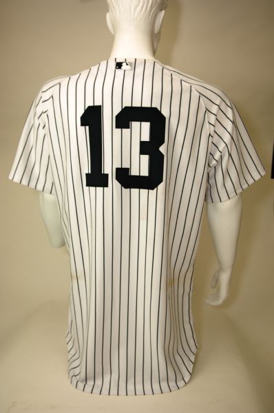Lot Detail - Alex Rodriguez Jersey - NY Yankees 2012 Season Game Worn #13  Pinstripe Jersey (6/10/2012)