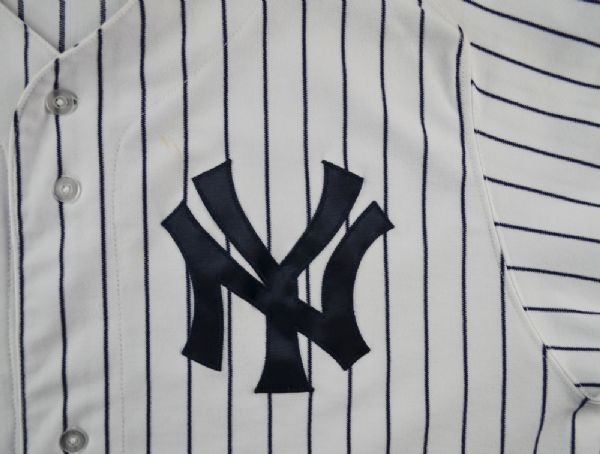 Lot Detail - Derek Jeter Jersey - NY Yankees 2012 Season Game Worn #2 Pinstripe  Jersey (8/19/2012)