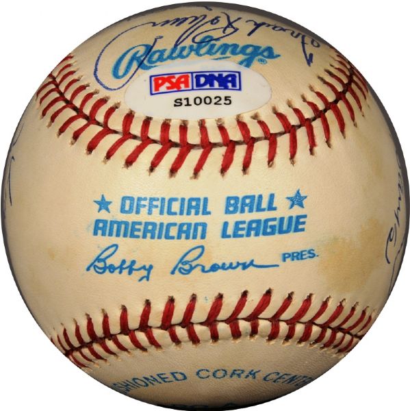 Lot Detail - 500 Home Run Club Multi Signed Hank Aaron Atlanta