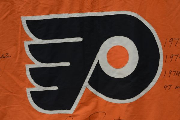 Bernie Parent's Flyers Retired Jersey Number Banner Framed NHL