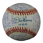 Amazing Baseball Signed By Every Pitcher Who Threw A Perfect Game In Past 90 Years(18 Signatures)