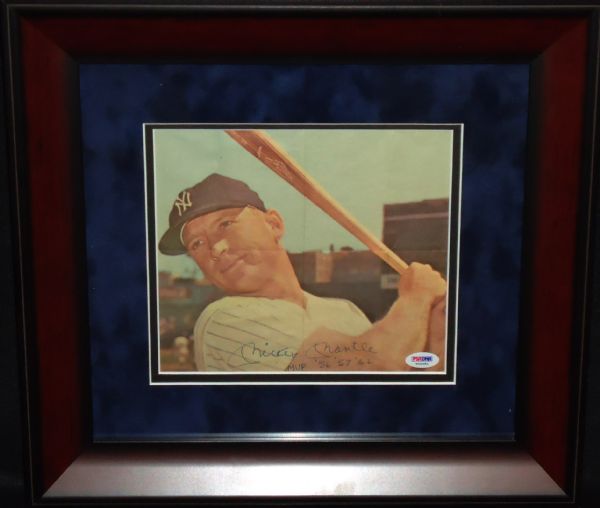 Lot Detail - Mickey Mantle Signed & Inscribed Authentic Throwback