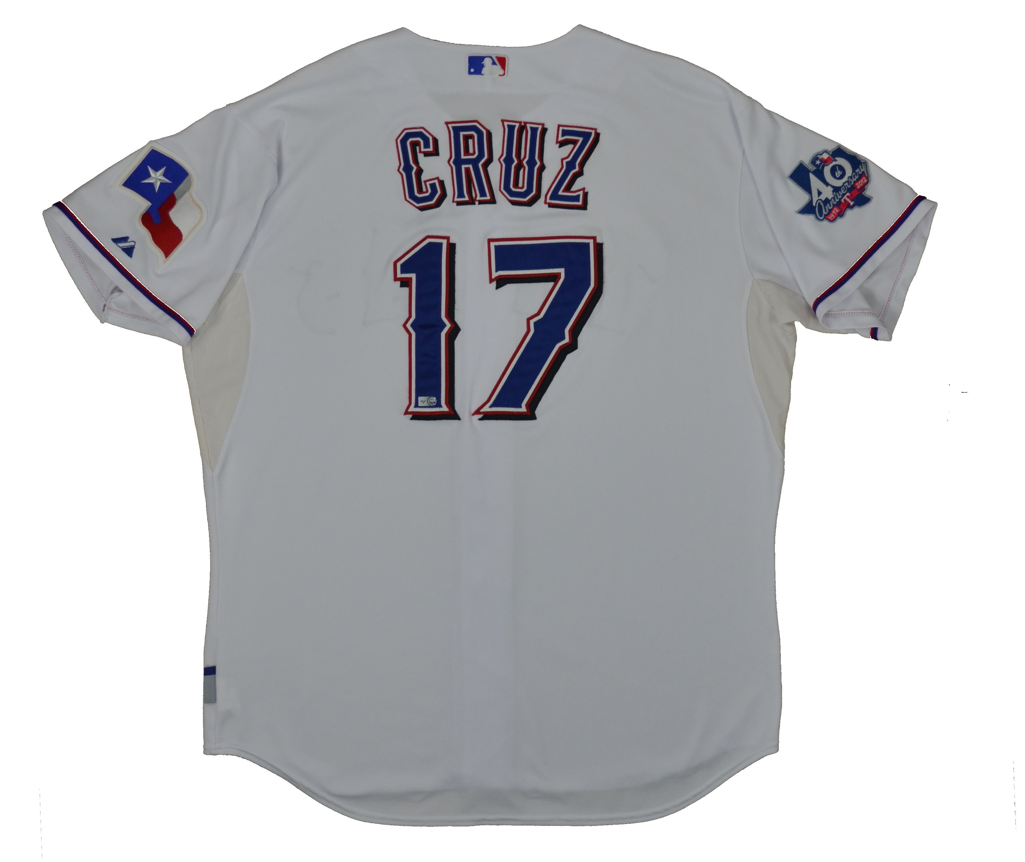 Lot Detail - 2012 Nelson Cruz Game Used Texas Rangers ...