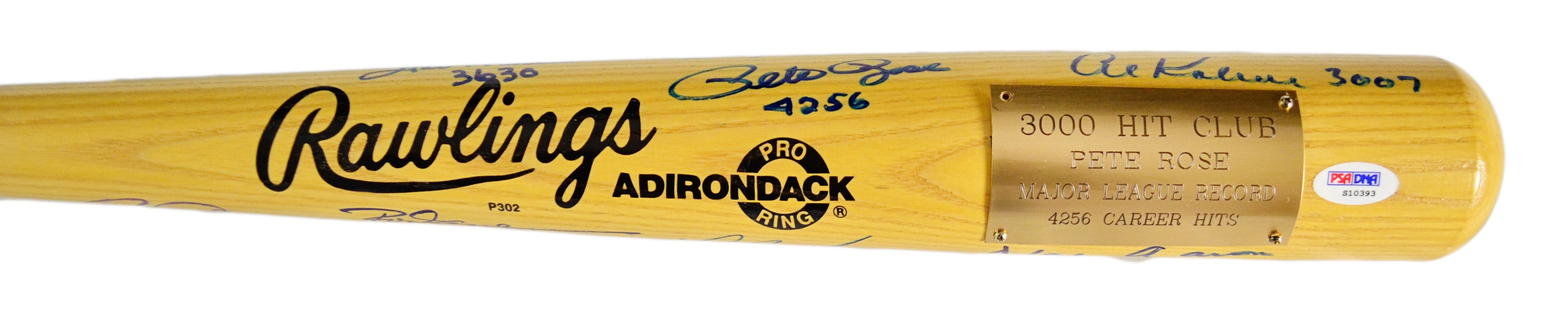 Lot Detail - 3000 Hit Club Signed and Inscribed Bat (19 signatures) Musial, Ripken ...4587 x 906