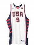 2004 Lebron James USA Basketball Home Jersey (MEARS LOA)