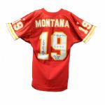  Historic "Vindication Bowl" Joe Montana Game Worn Jersey 9/11/94 vs 49ers Signed and Inscribed with Montana LOA